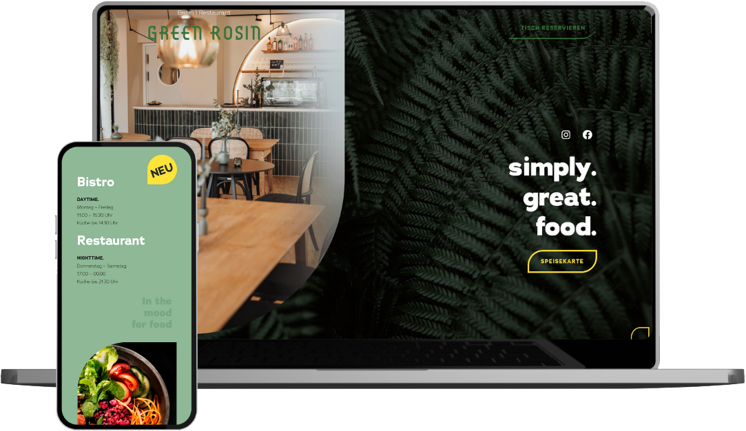 Green Rosin - Mockup | Website Erstellung | Pagebuilder | Webseiten machen lassen | Braunschweig | Wolfsburg