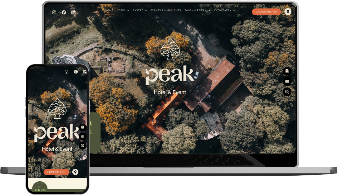 Peak - Mockup | Website Erstellung | Pagebuilder | Webseiten machen lassen | Braunschweig | Wolfsburg